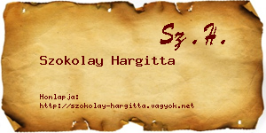 Szokolay Hargitta névjegykártya